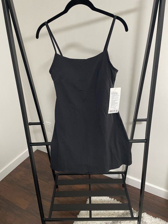 lululemon athletica Dresses & Skirts - lululemon athletica Black Align Cami Strap Dress with built in shorts